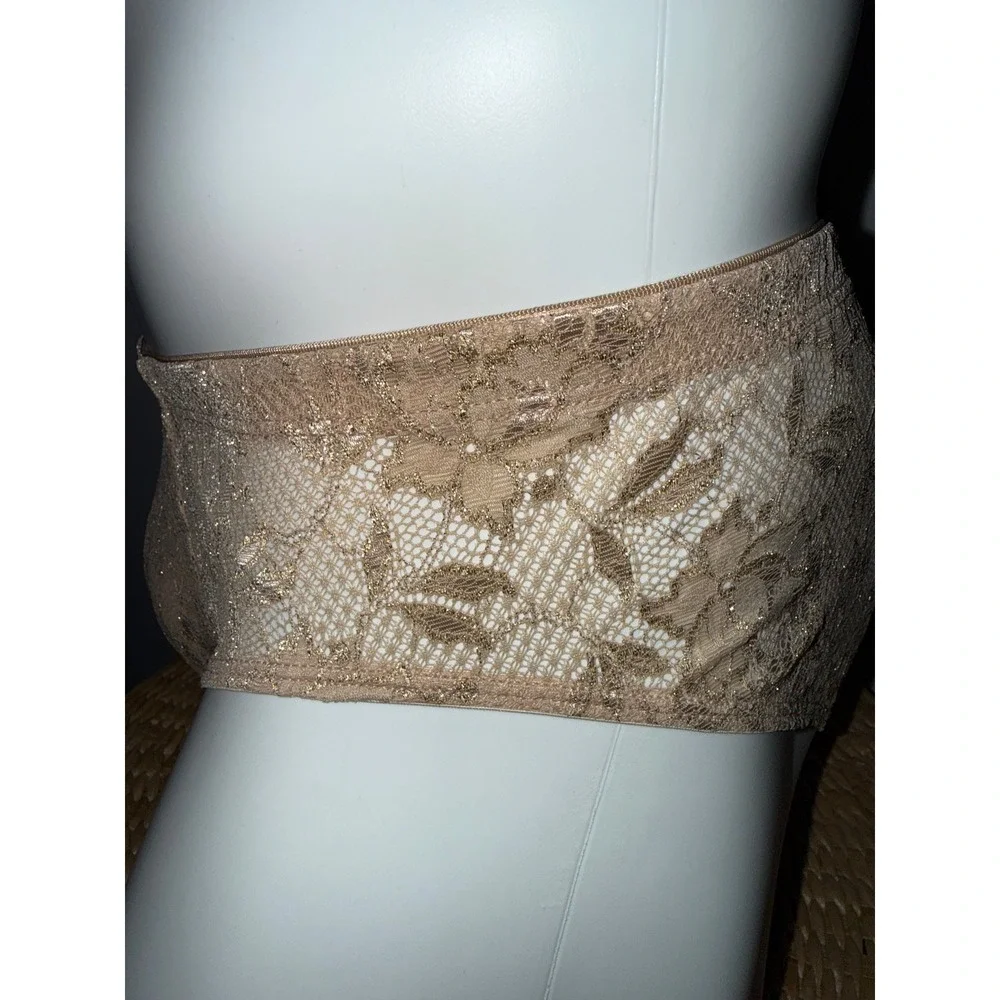 Cosabella Never Say Never Comfort Micro Brief Camel Gold Lace Men's Underwear M